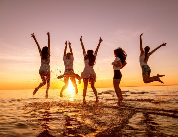 Atardecer con chicas