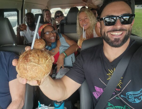 Clientas con el guía